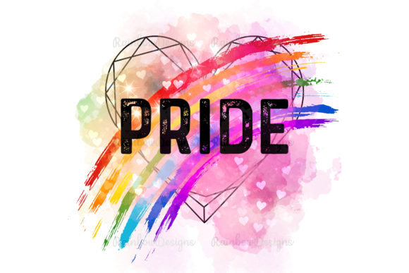 Download Pride Rainbow Geometric Heart - Pride rainbow Collection