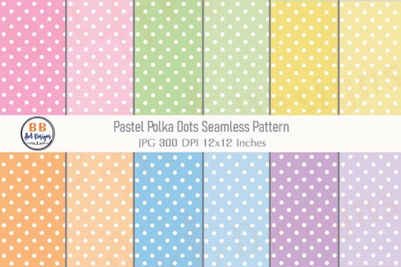 Download Pastel Polka Dots Seamless Pattern Paper - Dots Collection