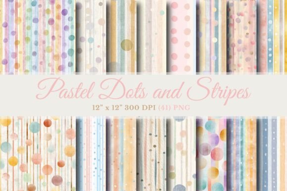 Download Pastel Dots and Stripes Journal Paper - Dots Collection
