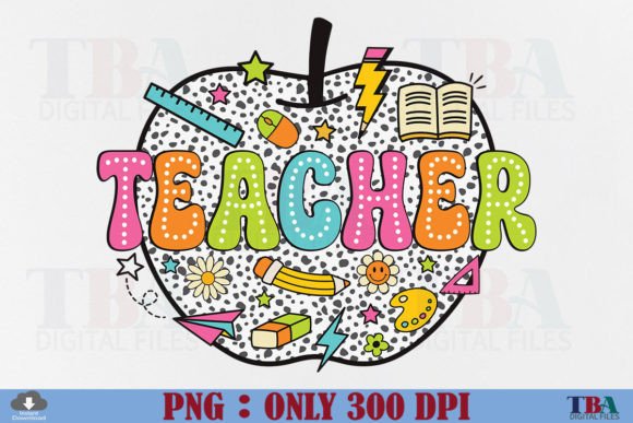 Download Teacher PNG, Back to School Retro Dots - Dots Collection