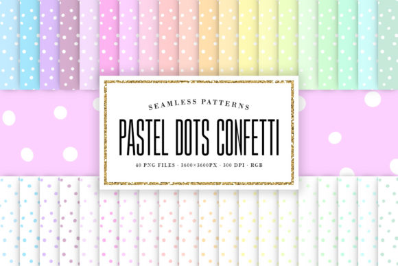 Download Pastel Dots Confetti Seamless Patterns - Dots Collection