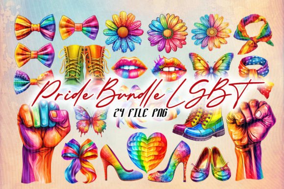 Download LGBT Pride Rainbow Bundle Clipart - Pride rainbow Collection
