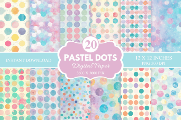 Download Pastel Dots Digital Paper Bundle - Dots Collection