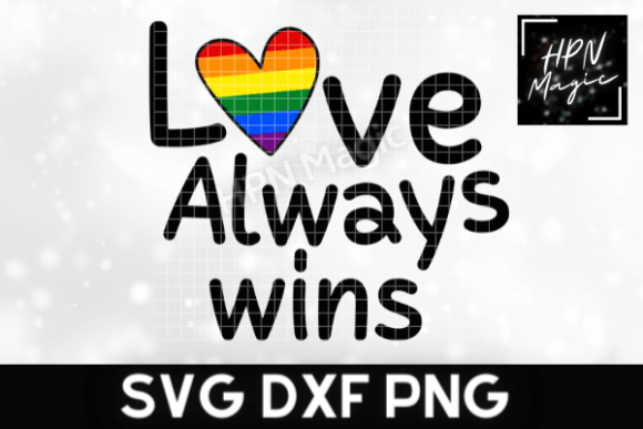 Download Pride Rainbow Heart Love Always Wins - Pride rainbow Collection