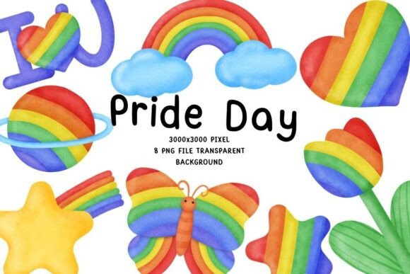 Download Pride Rainbow Clipart Set - Pride rainbow Collection