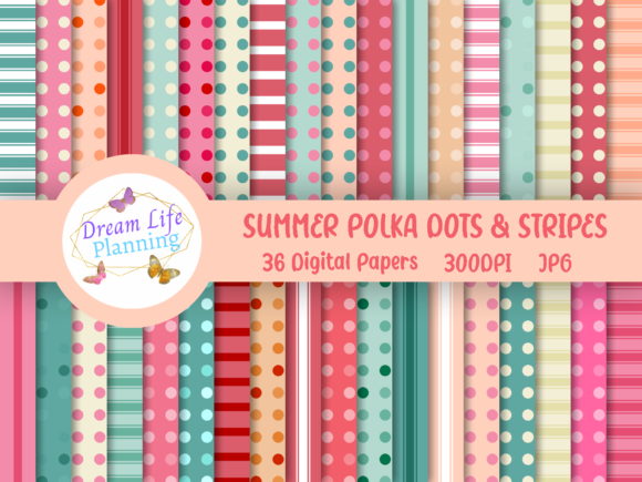 Download Summer Polka Dots &amp; Stripes - Dots Collection