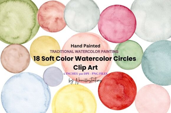 Download Watercolor Circles Textured Pastel Dots - Dots Collection