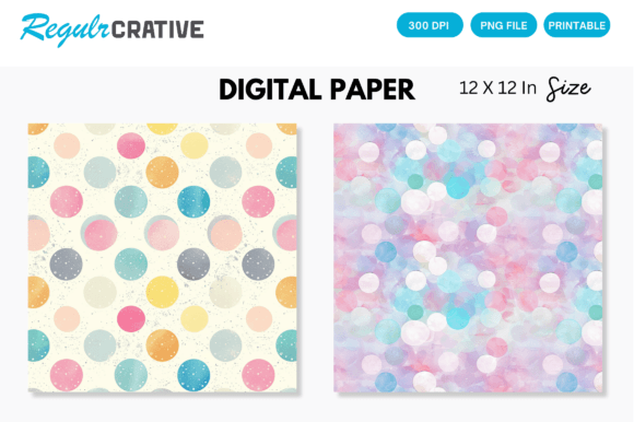 Download Pastel Dots Digital Paper - Dots Collection