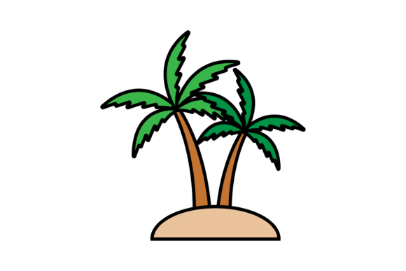 Download Two Coconut Trees Style - Coconut trees Collection